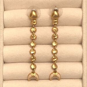 Stella & Dot | Trevally 2 in 1 Drop Earrings | Gold | 2.25” Length